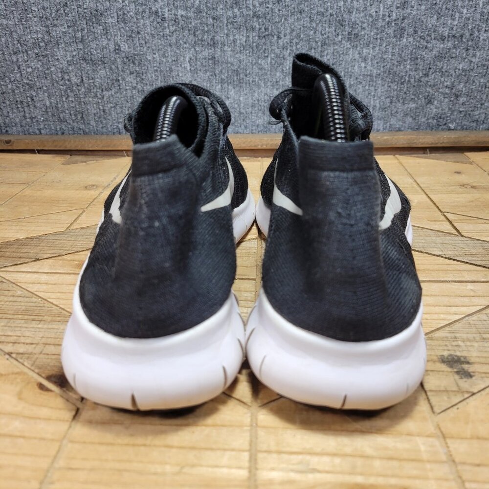 Nike Free RN Flyknit Running Sneakers Shoes Mens 11.5 Black White 880843 001 - Picture 6 of 12